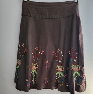 Vintage Tanna Embrodered A-Line Skirt Size 48